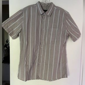 Brixton short-sleeve button down - khaki - large